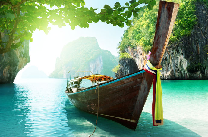 loďka v Thajsku