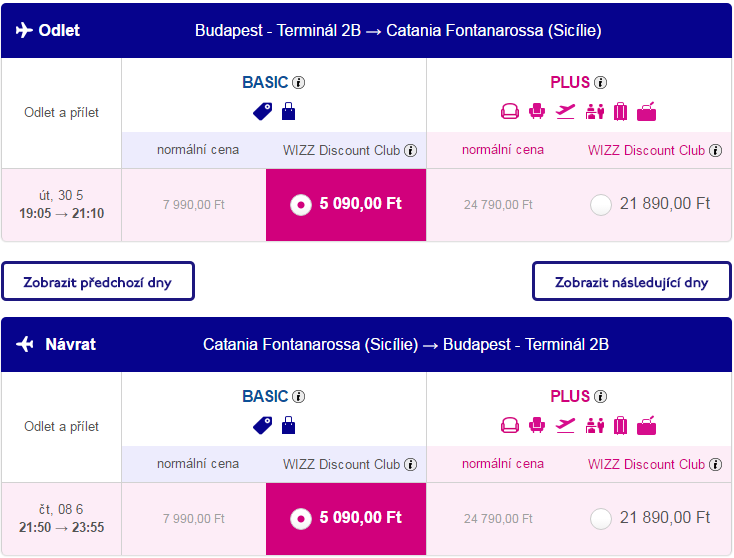 SICÍLIA: Letenky do Catanie od 33€