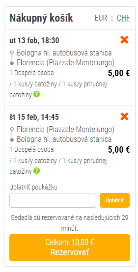 2 dni vo Florencii a 2 dni v Bologni - letenky + autobus + ubytovanie na Valentína za 94€