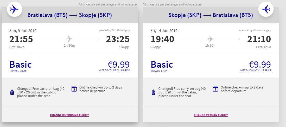 letenky z Bratislavy do Skopje