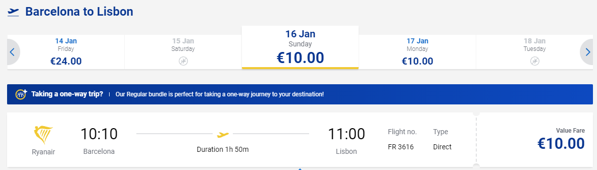 LISABON + BARCELONA - januárový výlet s letenkami za 33€!
